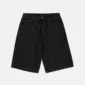 Shorts Casino negros de Cold Culture con rayas verticales, vista frontal