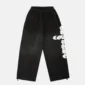 Pantalones deportivos negros Cold Culture Crossed con gráfico blanco en la pernera y cintura elástica