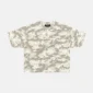 Camiseta Ground Curved de Cold Culture en verde con estampado de camuflaje, vista frontal