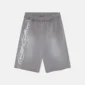 Bermuda Cold Culture Script en gris antracita, vista frontal con logotipo Script blanco en la pernera