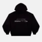 Sudadera negra Shot de Cold Culture con capucha, bolsillo canguro y gráfico Worldwide Club frontal